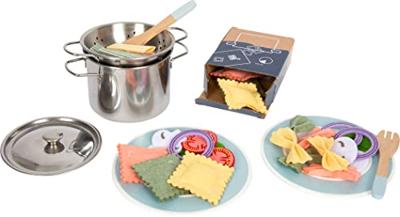 Small Foot - houten speeleten pasta chef set, 19dlg. Small Foot - houten speeleten pasta chef set, 19dlg.