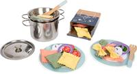 Small Foot houten speeleten pasta chef set, 19dlg. - thumbnail