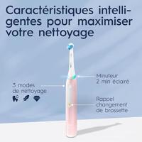 Elektrische tandenborstel - ORAL-B - iO3 - Roze - 3D oscillo-rotatie/pulsatie - Werkt op batterijen - thumbnail