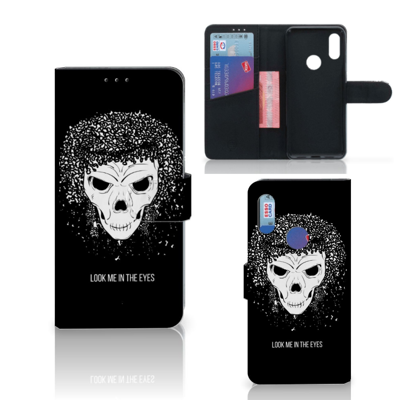 Telefoonhoesje met Naam Xiaomi Redmi 7 Skull Hair Telefoonhoesje met Naam Xiaomi Redmi 7 Skull Hair