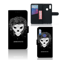 Telefoonhoesje met Naam Xiaomi Redmi 7 Skull Hair - thumbnail