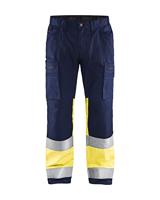 Blåkläder Werkbroek met stretch High-Vis 15511811 | Marine/High-Vis Geel | Maat 68 - 7330509702024 - thumbnail