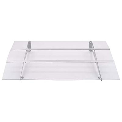 VidaXL Deurluifel 120x90 cm polycarbonaat zilverkleurig en transparant VidaXL Deurluifel 120x90 cm polycarbonaat zilverkleurig en transparant