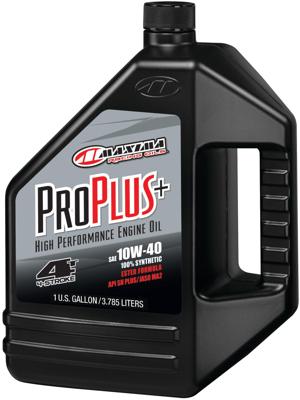 MAXIMA RACING OILS motorolie "pro plus+ 4t". motoroil 4t 10w-40 maxima 3,785l per plus