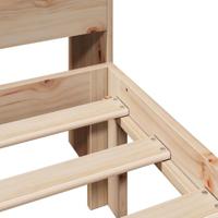 Bed met boekenkast zonder matras massief grenenhout 100x200 cm - thumbnail