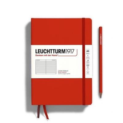 Leuchtturm Fox Red, Medium (A5), 251 p., ruled