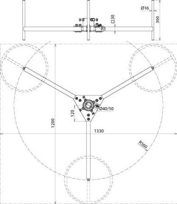 DEHN DBS KB D40.50 RA560 STTZN Bliksemafleider 1 stuk(s)