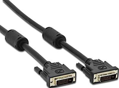 TECHLY 10 m DVI-D DL DVI-D/DVI-D DL 10 m DVI-D DVI – DVI-kabel – Zwart (10 m, DVI-D DVI-D Mannelijk/Mannelijk, Zwart, Goud)