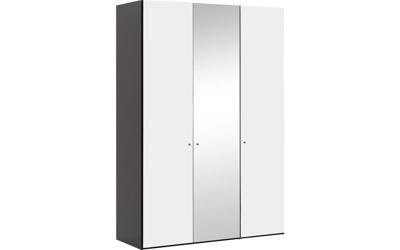 Goossens Kledingkast Easy Storage Ddk, Kledingkast 153 cm breed, 220 cm hoog, 2x draaideur en 1x spiegel draaideur midden