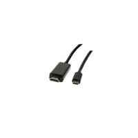 LogiLink UA0330 USB-C-displaykabel USB-C / HDMI Adapterkabel USB-C stekker, HDMI-A-stekker 3.00 m Zwart - thumbnail