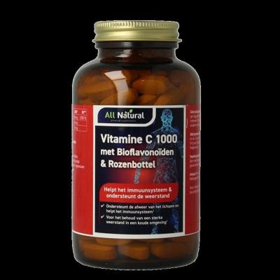 All Natural Vitamine C 1000 met bioflavonoiden & rozenbottel 200 Tabletten