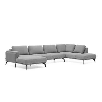 Hoekbank Panama Lichtgrijs Stof Hoekbank Panama Lichtgrijs Stof