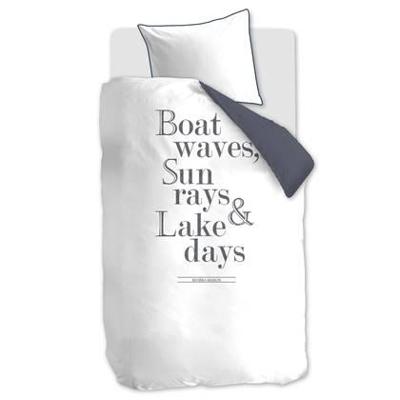 Rivièra Maison Riviera Maison Dekbedovertrek Lake Days - Marineblauw 140x200/220 cm