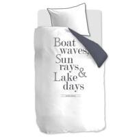 Rivièra Maison Riviera Maison Dekbedovertrek Lake Days - Marineblauw 140x200/220 cm - thumbnail