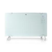 Glazen Paneel Convectorkachel | Thermostaat | LCD-Scherm | 2 Warmtestanden | Staand / Wandmontage | 2000 W | Wit - thumbnail