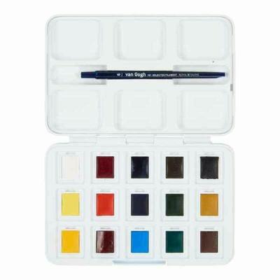 Bruynzeel Van gogh aquarelverf pocket box basic kleuren Bruynzeel Van gogh aquarelverf pocket box basic kleuren