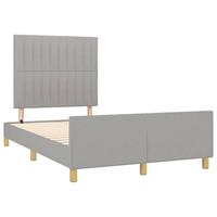 Bedframe zonder matras 120x200 cm stof lichtgrijs - thumbnail