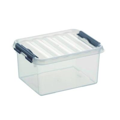 Sunware Q-line box 2 liter transp/metaal