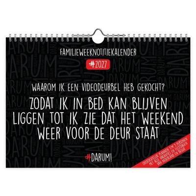 Darum FamilieWEEKnotitie Kalender 2027 Darum FamilieWEEKnotitie Kalender 2027