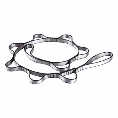 Luchtfoto hangmat 7 ring extension belt nylon hoge-sterkte dubbele riem hangmat riem lengte: 1 1 m (grijs)
