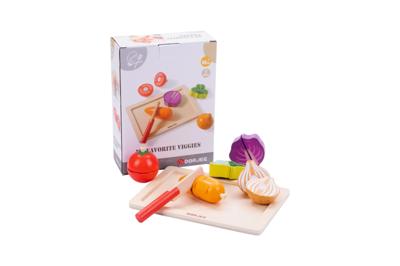 Houten Snijset Groente, 7dlg Houten Snijset Groente, 7dlg