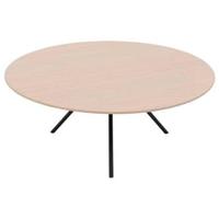 Goossens Salontafel Bo in Eiken gelakt roomwit - thumbnail