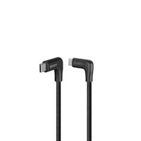 LINDY Haakse 90 graden USB C naar rechtshoekige 90 graden USB C-oplaadkabel, USB 3.2, 10Gbps (1,5 m) - thumbnail