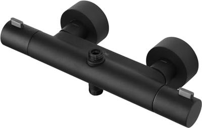 Ben Lavion Reno douche thermostaatkraan t.b.v. Ben Lavion regendoucheset mat zwart