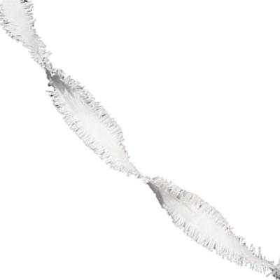 Wit Crepe Papier Slinger 6 meter