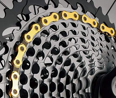 Abi Kmc fietsketting x11sl ti-n goud/zwart - thumbnail