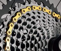KMC X11SL Ketting 11-speed 118-schakels Zwart - Goud - thumbnail