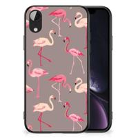 Apple iPhone XR Dierenprint Telefoonhoesje Flamingo - thumbnail