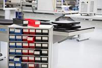 Treston 0830-6 Opslagmagazijn (b x h x d) 400 x 395 x 300 mm Lichtgrijs, Blauw 1 stuk(s) - thumbnail