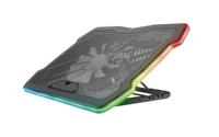 Trust GXT1126 AURA LAPTOP COOLING STAND Laptopstandaard Zwart - thumbnail