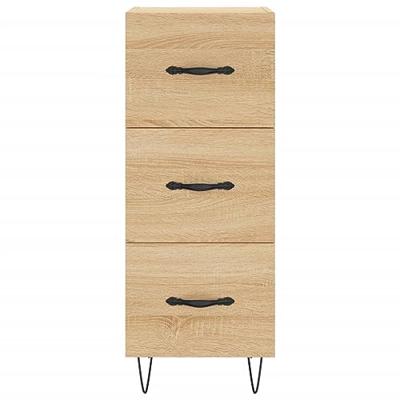 Dressoir 34,5x34x90 cm bewerkt hout sonoma eiken