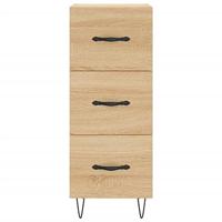 Dressoir 34,5x34x90 cm bewerkt hout sonoma eiken - thumbnail