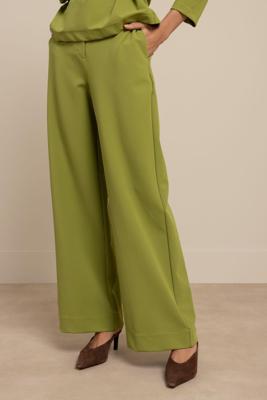 Studio Anneloes Luz Twill Trousers 13476 Broek 2900 Dark Lime