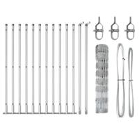 Weidehekwerk Zilver 25 x 0.8 m Gegalvaniseerd staal - thumbnail