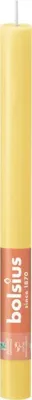 Bolsius dinerkaars rustiek shine 27cm sunny yellow