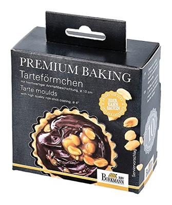 Birkmann Quichevorm / Taartvorm / Bakvorm met losse bodem Premium Baking ø 10 cm - 6 Stuks