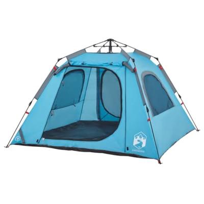 VidaXL Koepeltent 4-persoons snelontgrendeling blauw