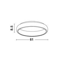 Lyora PlafondlampAlbi zwart Ø 61cm - 8105611 - thumbnail