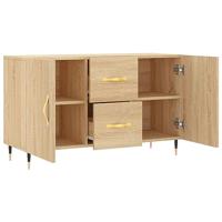 Dressoir 100x36x60 cm bewerkt hout sonoma eikenkleurig - thumbnail