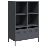 Hoge kast 68x39x103,5 cm staal antracietkleurig - thumbnail