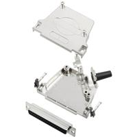 TRU COMPONENTS TCD45ZF37DBSK 7709304 D-sub female connectorset 45 ° Aantal polen: 37 Soldeerkelk 1 stuk(s) - thumbnail