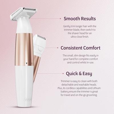 Wahl Trim & Shave Bikini Trimmer Parelmoer/Goud