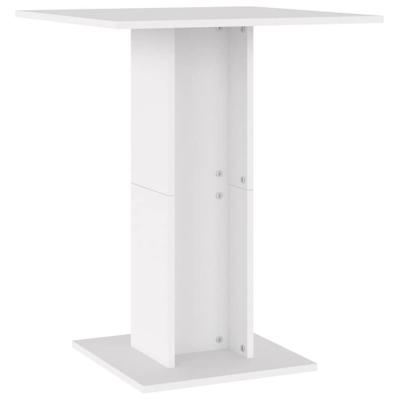 VidaXL Bistrotafel 60x60x75 cm bewerkt hout wit VidaXL Bistrotafel 60x60x75 cm bewerkt hout wit