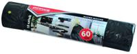 OFFICE products vuilniszak, LDPE, 25 micron, 60 liter, zwart, rol van 10 stuks - thumbnail
