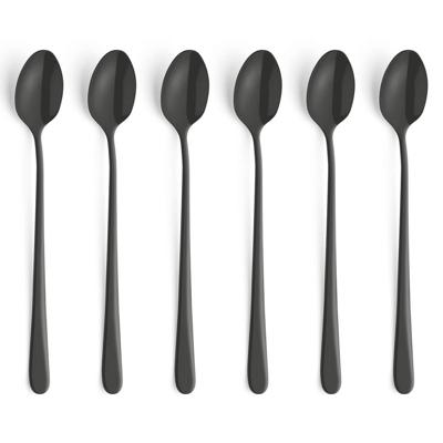 Amefa Austin Latte Lepels 6 Stuks Mat Zwart