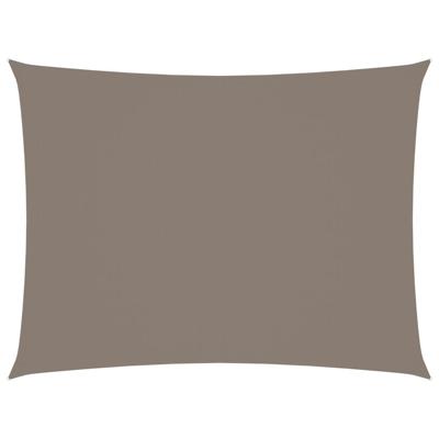 VidaXL Zonnescherm rechthoekig 6x7 m oxford stof taupe